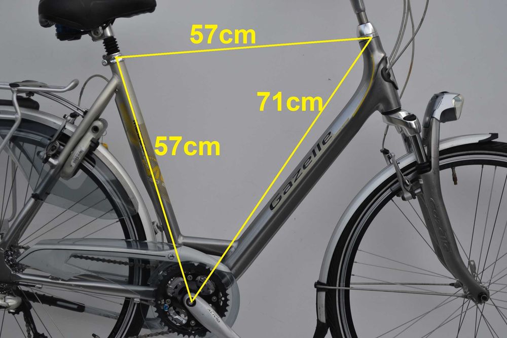 Lekki rower alu trekkingowy * Gazelle Medeo LTD 57cm koła 28''