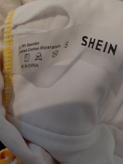 Fato de banho Amarelo e Branco