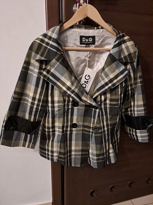 Fajna nowa marynarka kratka a la D&G