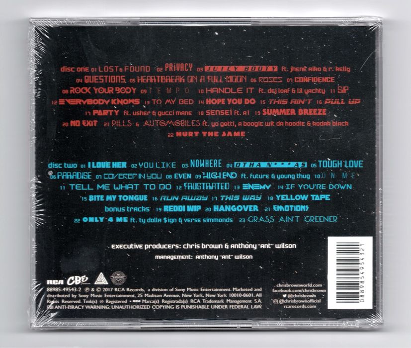 Chris Brown Heartbreak on a Full Moon Explicit (CD 2017) US