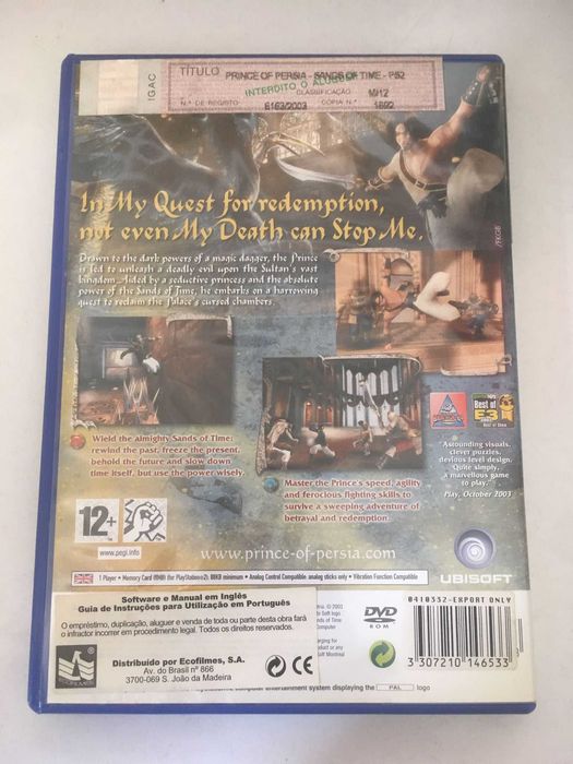 PS2 - Prince Of Persia: The Sands Of Time