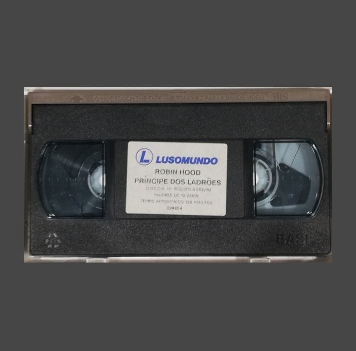 Filme "Robin Hood, o príncipe dos ladrões", VHS original, 1991