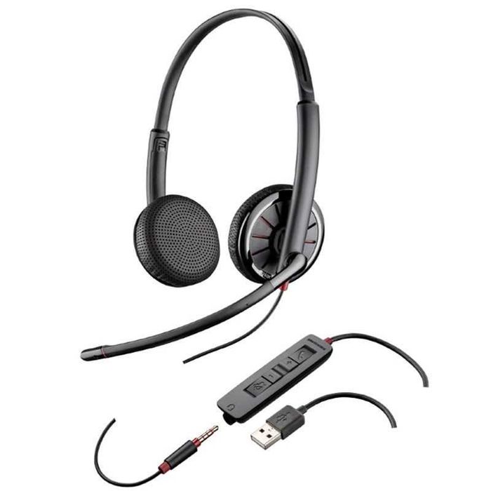 Auscultadores com microfone Plantronics Blackwire C520 profissionais