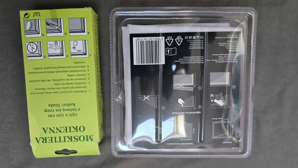 moskitiery okienne białe siatka