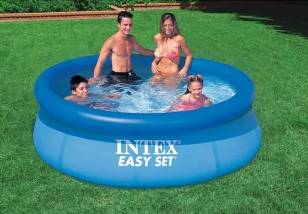 Бассейн надувной 244х76см Intex Easy Set 28110, семейный,