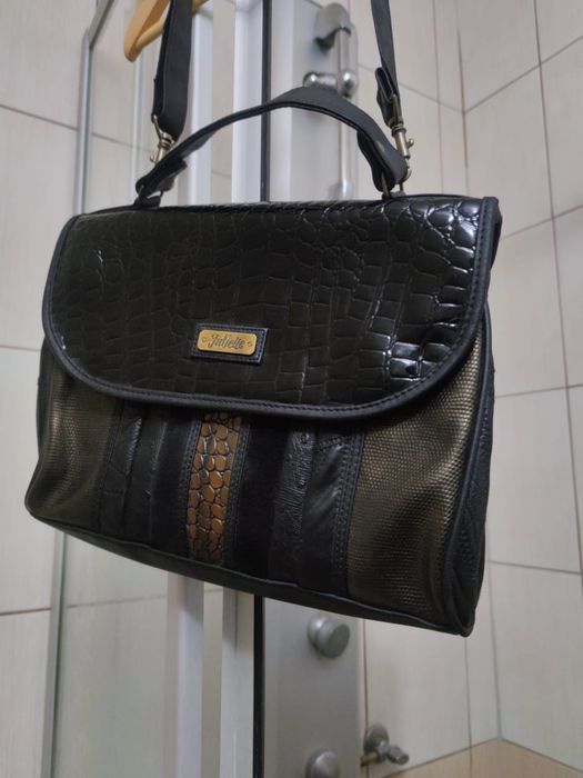 torba torebka Juliette classic elegancka rozsuwana suwak zasuwana brąz