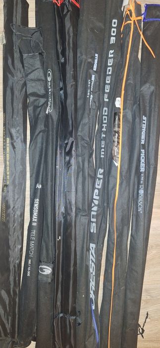 Wędki i kołowrotki - nowe, głównie Feedery