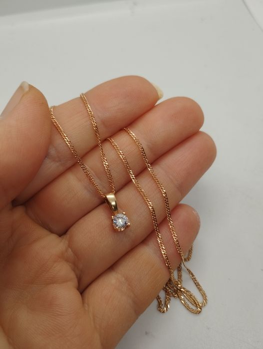 Золотая цепочка с кулончиком 2.63 грамма 50 см