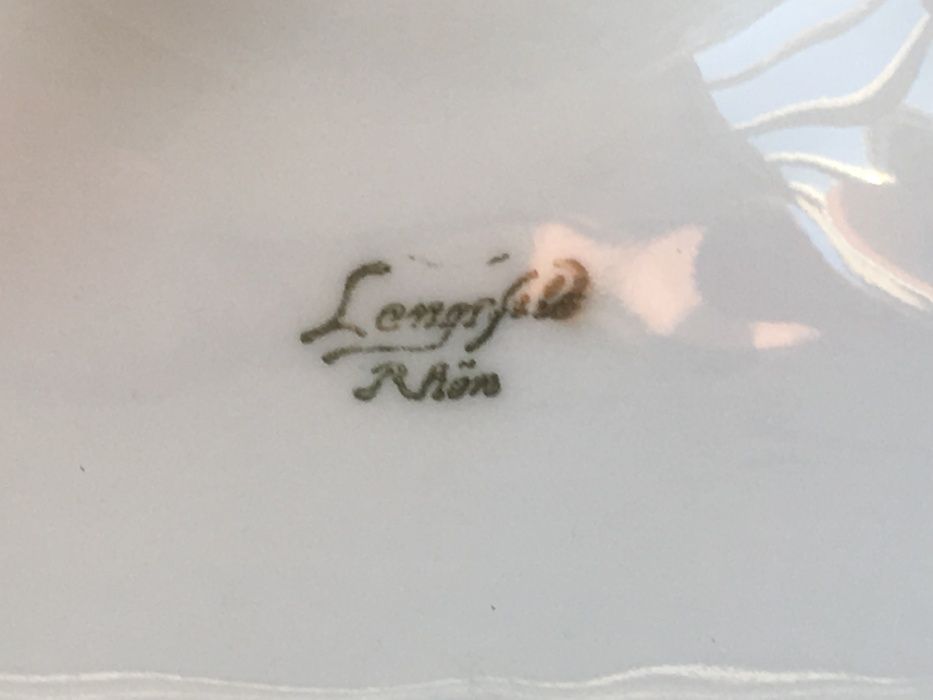 Castiçal antigo em porcelan alemã, anos 20/30