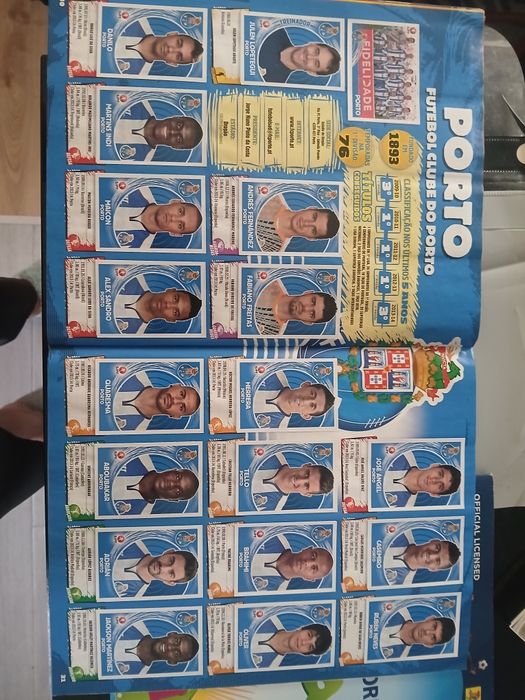 Caderneta de cromos futebol completas (1liga 2014/15 e mundial 2014]a