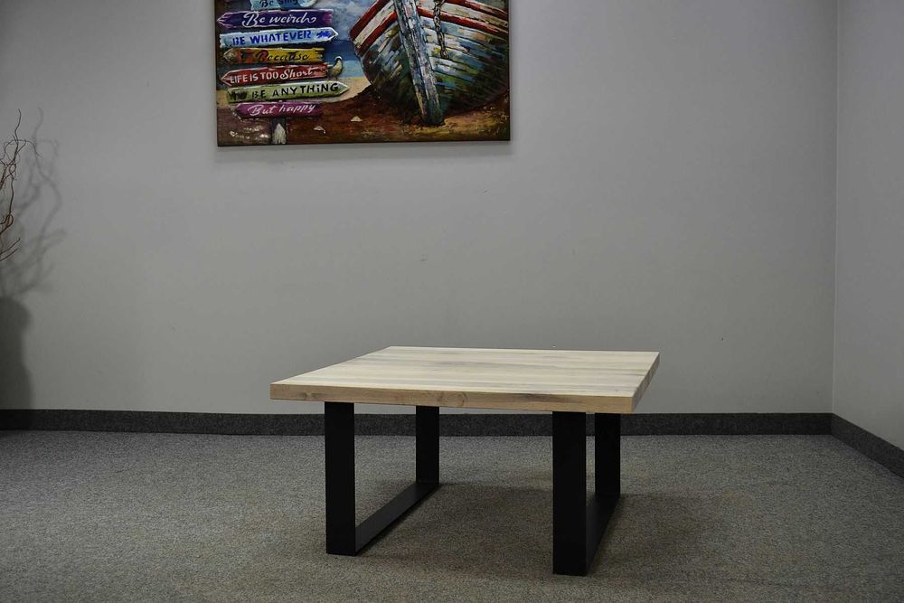 Ława drewniana bielona, dąb olejowany, seria MONTREUX, II gat. -70%