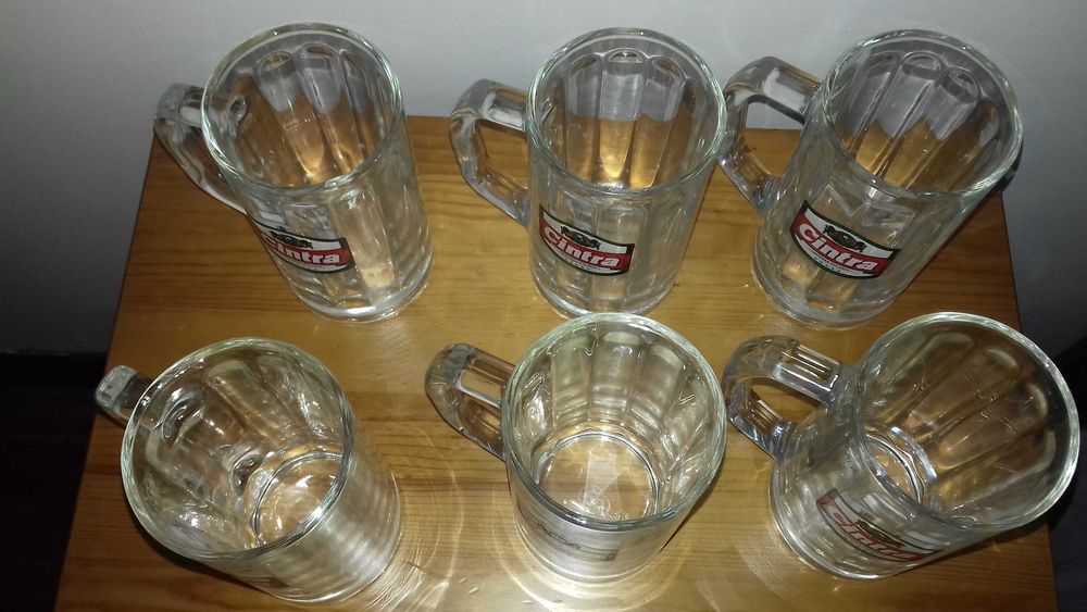 Conjunto de 4 canecas de cerveja Cintra
