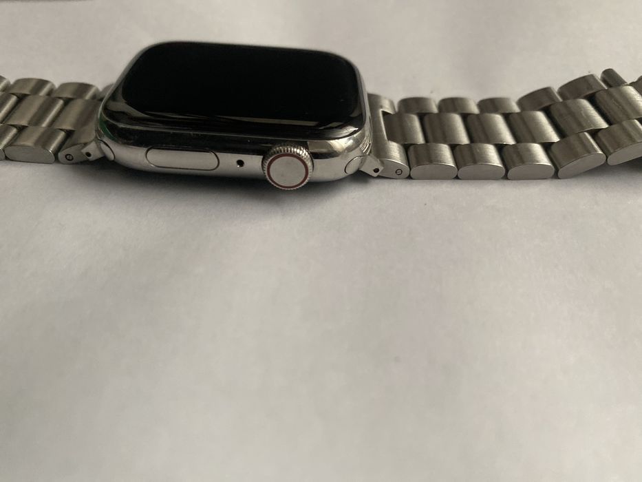 Apple Watch Series 7 45mm Aço Inoxidável Prateado (Cellular) + Loop Milanesa