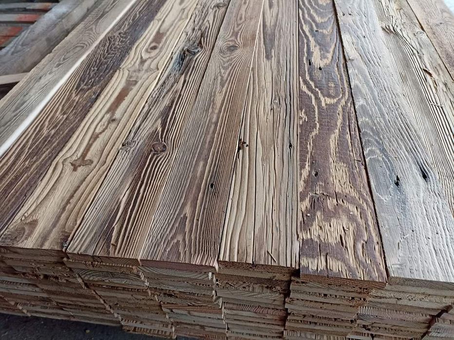 Panele na ścianę stare deski z rozbiórki stodoły nie postarzane lamele