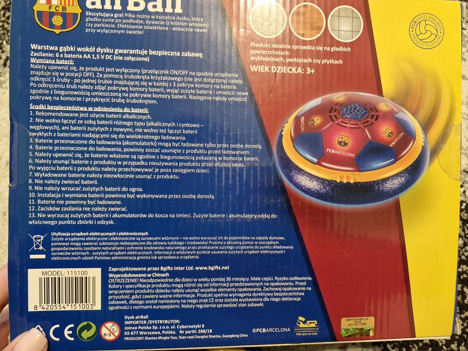 Piłka / dysk airBall FCBARCELONA