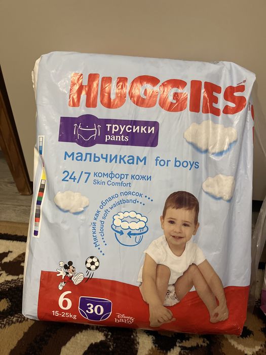 Підгузки-трусики huggies pants for boys 6