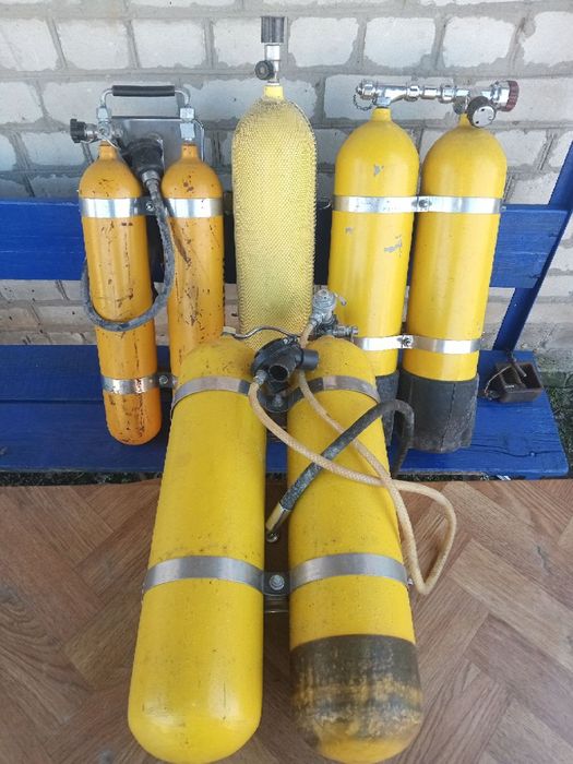 Продам баллоны  для дайвинга. Цена за все