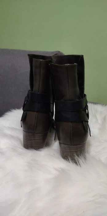 Skórzane botki rozmiar 37