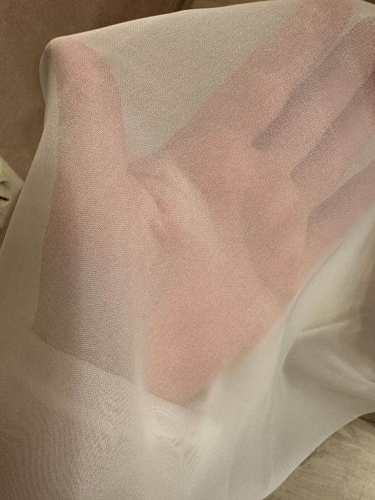 Тюль вуаль шифон біла