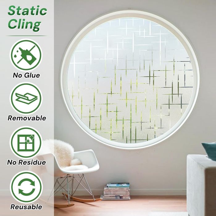 Folia Okienna Mrożona Samoprzylepna 44,5x400cm Prywatność Łazienka