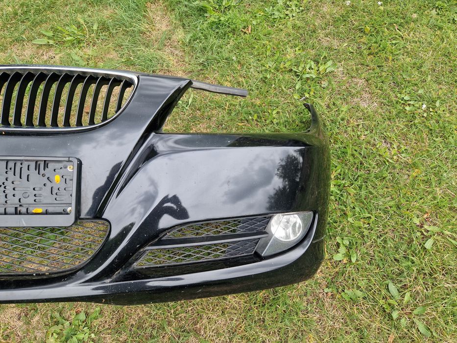Zderzak przód lift  E90 E91 BMW 475/9 Black Sapphire Metallic Halogen Grill Kratka lci polift