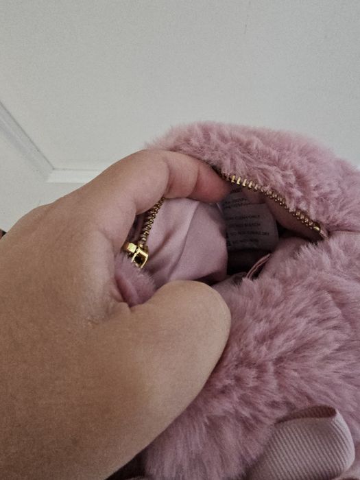 Carteira de menina de pêlo rosa com dourado da marca Angels Faces