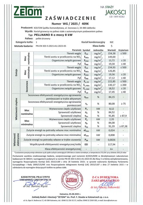 Drewno*Pellet*Kołton PellNano 8 kW*ZUM*Czyste Powietrze*Kompaktowy*HIT