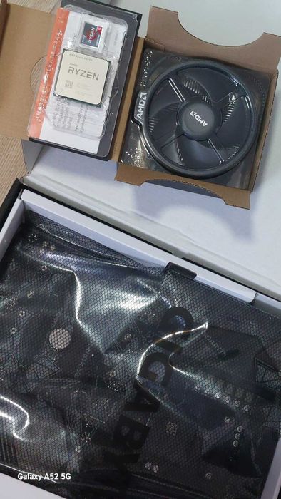 Sprzedaje Procesor AMD Ryzen 5 5600 BOX  + Płyta główna GIGABYTE B550