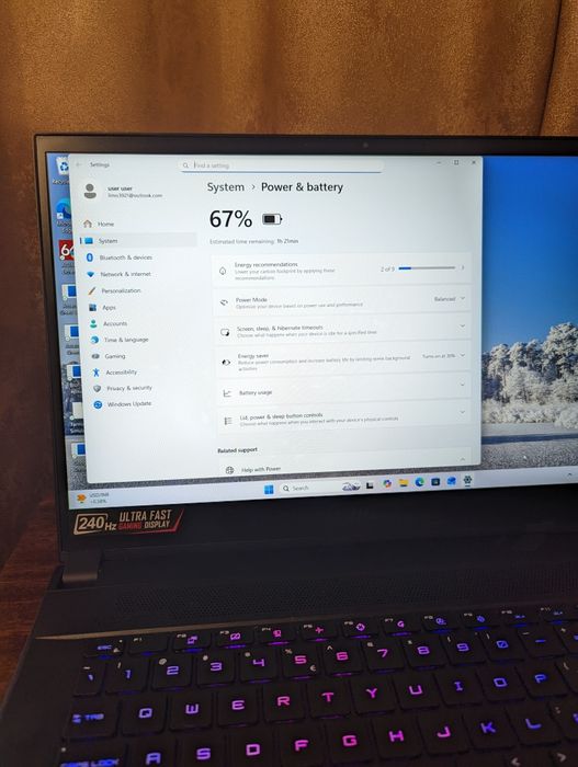 Ноутбук MSI GS66stealth rtx3060 RAM16 15.6дисплей
