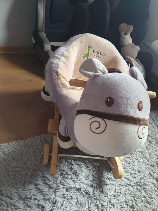 Duży interaktywny bujak jeździk 3 w 1 osiołek marki kidsee