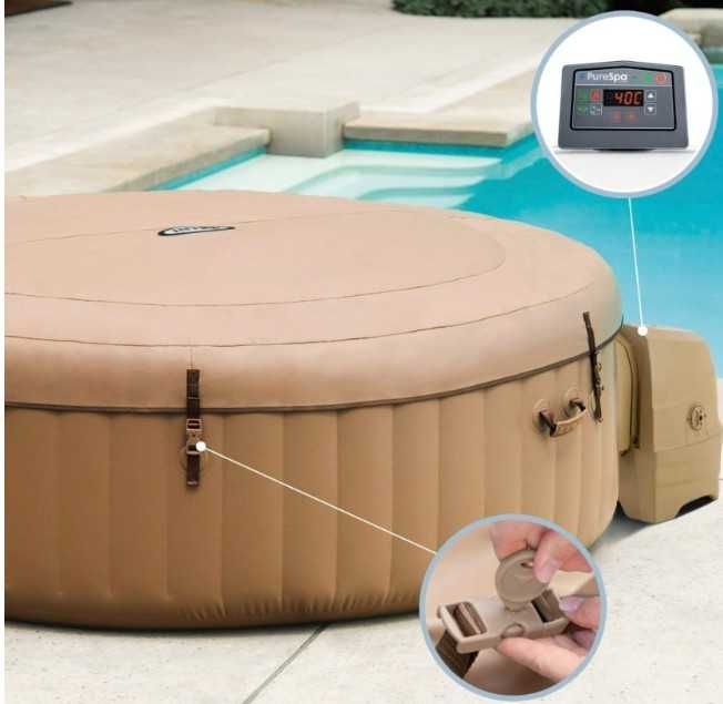 Piscina Spa Inflável 4 pessoas Bubble Massage Sahara - (28426EX)