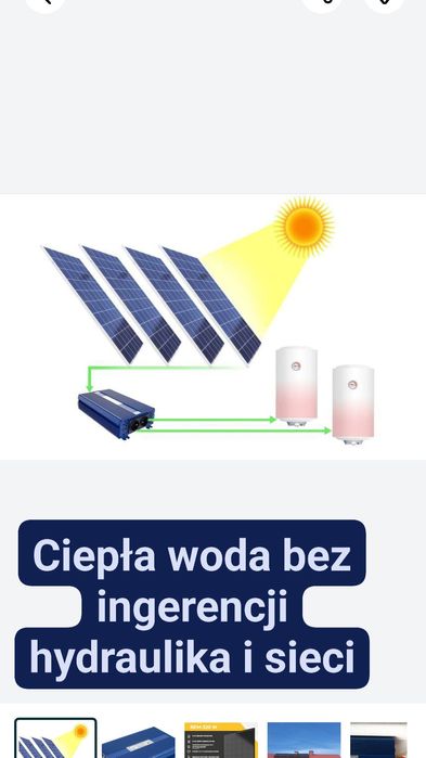 Elektro Haliżak system grzanie ciepłej wody z paneli solarnych