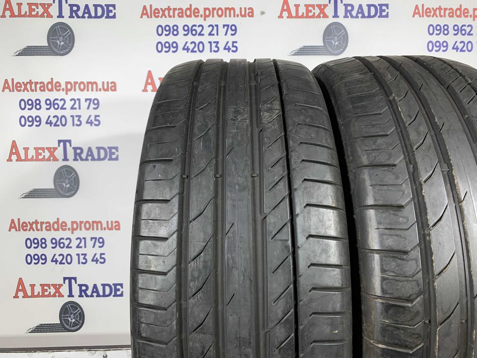 2 шт. 235/55 R18 Continental SportContact 5 літні шини бу, протектор 6-7 мм