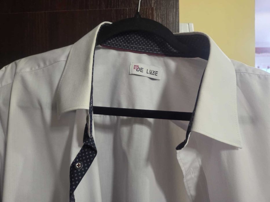 Biała koszula wizytowa De  - Luxe rozmiar 48
