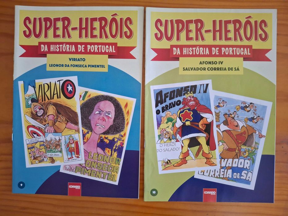 Colecção BD completa Super-Heróis da História de Portugal (14 vol.)