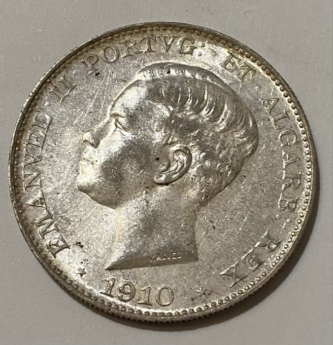 Moeda 725 - D MANUEL II - 500 Reis 1910