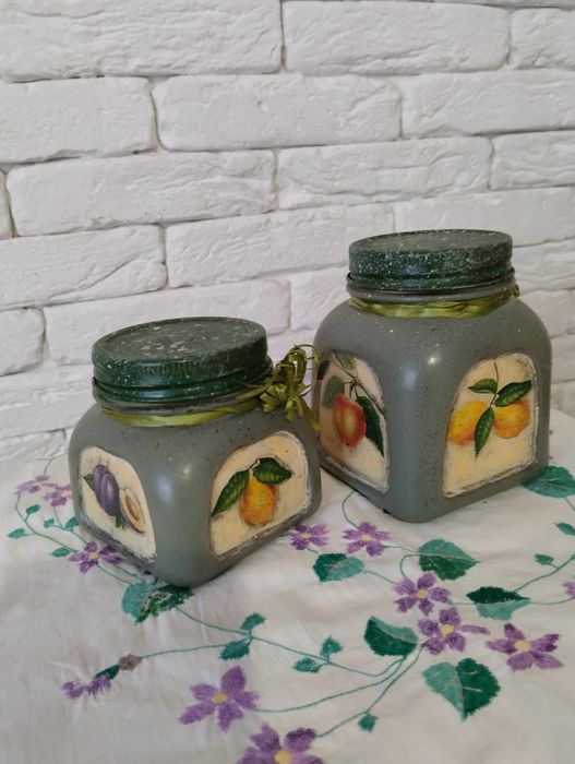 Баночки для чаю та трав,декор.