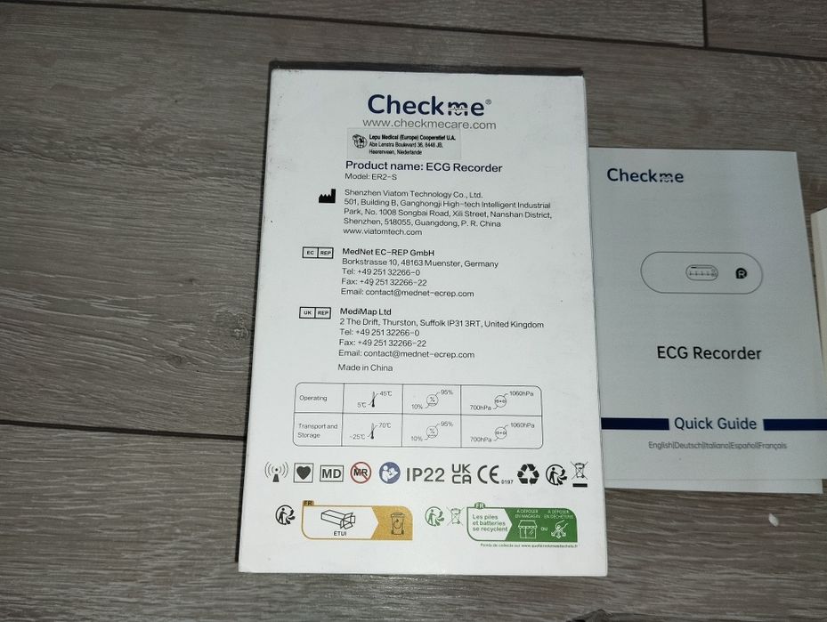 Przenośny monitor EKG CheckMe Duoek