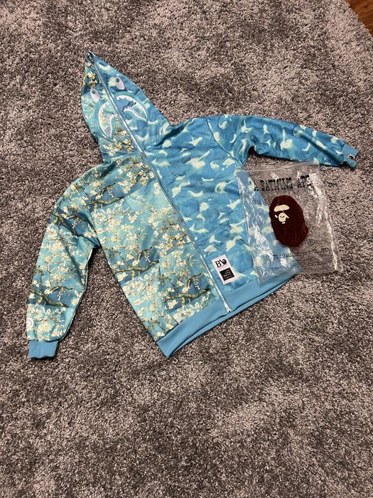 Bape x vgm shark full zilp hoodie