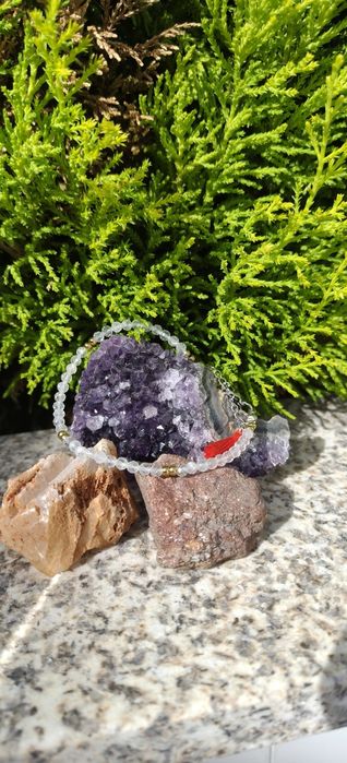 Pulseira de pedras naturais- Cristal