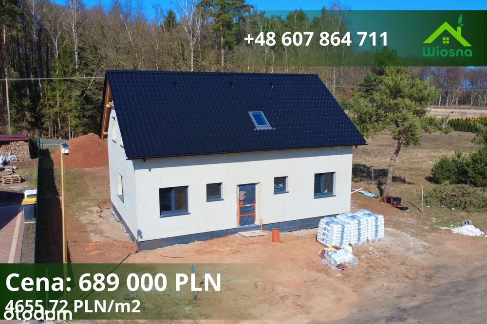 Przestronny dom pod lasem w sąsiedztwie jezior | LUBRZA | 147,99 m2