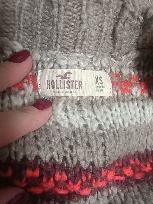 Sweter z dodatkiem wełny XS