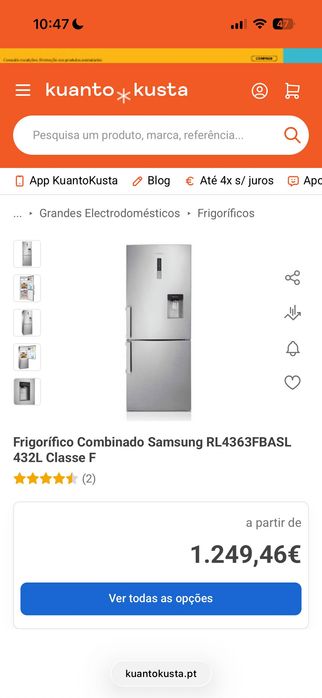 Frigorífico Combinado Samsung RL4363FBASL
432L