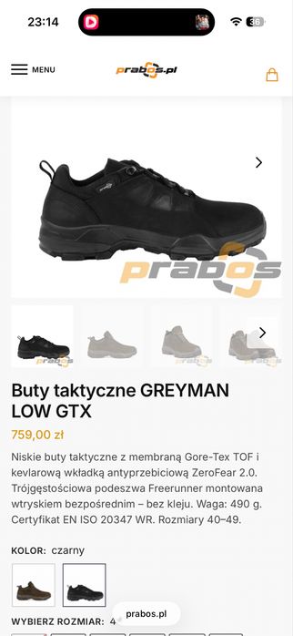Buty slużbowe prabos