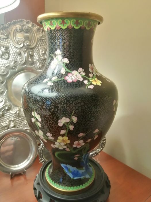 Jarra cloisonné 32 cm