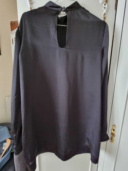 Camisa/túnica preta em seda Lanidor