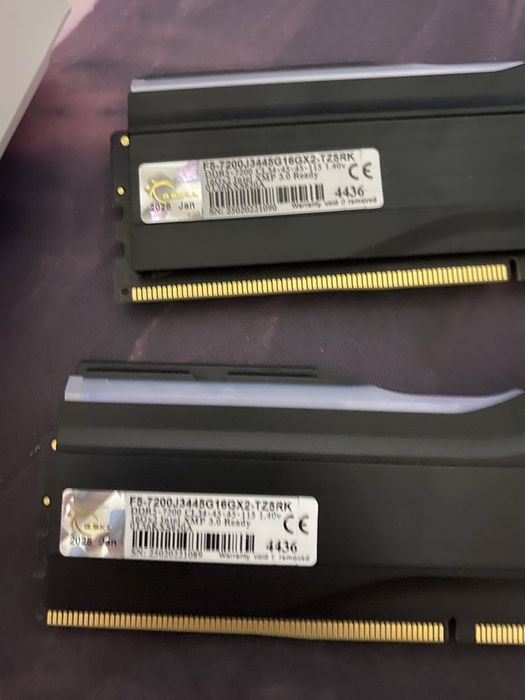 Оперативна памʼять ddr5 32gb (16x2) 7200 G.SKILL ТОРГ!