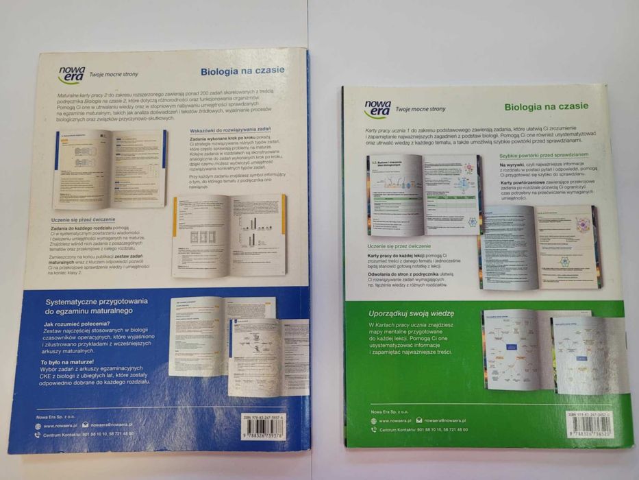 Karty pracy do biologi do kl 1 plus karty maturalne kl 2