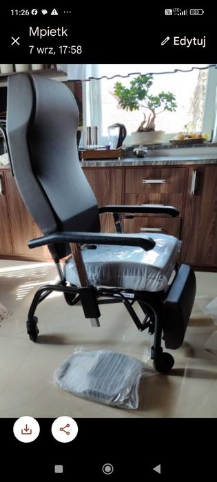 Fotel rehabilitacyjny  nowy