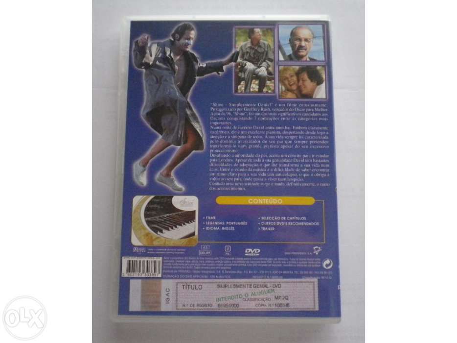 Filme Shine - Simplesmente Genial